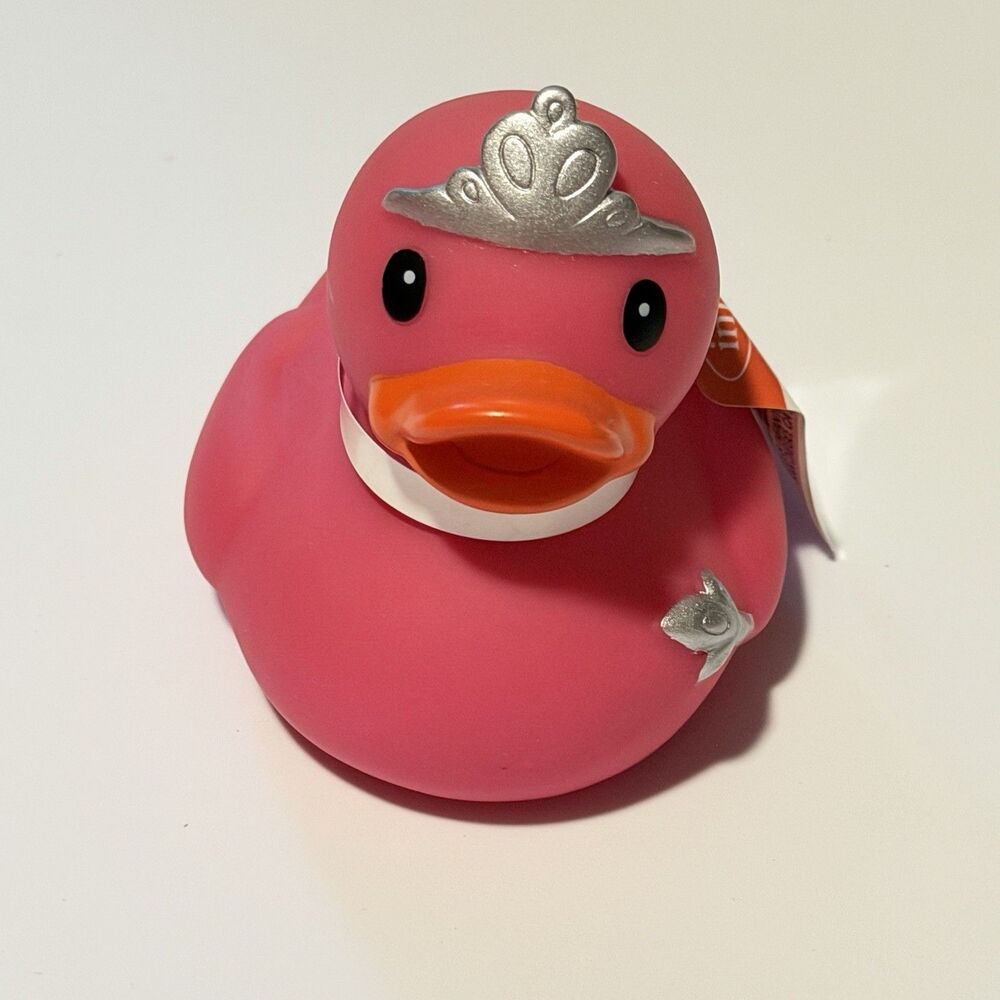PINK PRINCESS DUCK Infantino Fun Time RUBBER DUCK (Limited Edition) TIARA  WAND